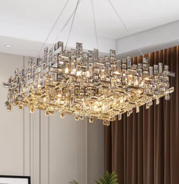 New Italian Restaurant LED Luxury Crystal chandelier Modern living room Designer chandelier Kitchen Hanging lighting fixtures
