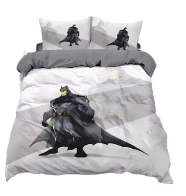 Superhero Batmans Bedding Sets,3D printing Anime Batman duvet cover,home textile comforter set soft home textile