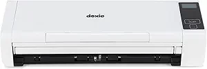 Doxie Pro DX400 - Wired Document Scanner and Receipt Scanner for Home and Office. The Best Desktop Scanner, Small Scanner, Compact Scanner, Duplex Scanner (Two Sided Scanner), for Windows and Mac