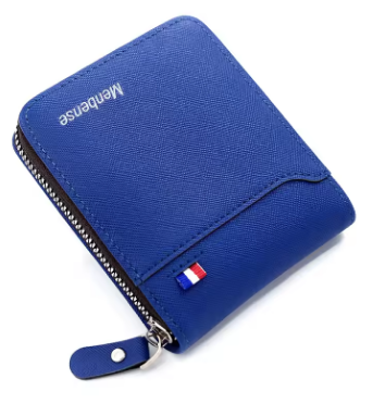 New Men's Wallet Short Korean Style Men's Zipper Bag Coin Pocket Card Holder Party Bag for Man Credit Card Holder Rfid Wallet