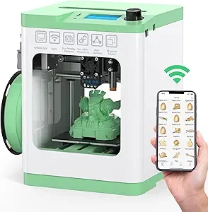 Tina2S 3D Printer with WiFi Cloud Printing, Fully Assembled and Mini 3D Printer for Beginners and Kids with Auto Leveling, High Precision Printer with Smart Control and Heated Spring Steel Build Plate