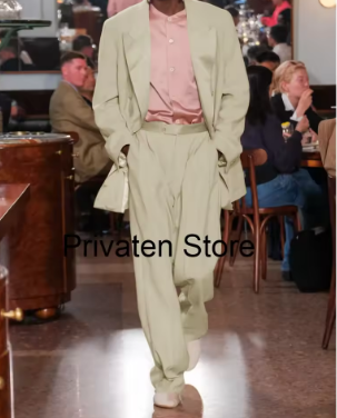 Two-piece Men's Formal Kit Patchwork Fashion Suits for Men ، Casual Full Men's Suit Set Complete Suit Man Suite Costumes Elegant