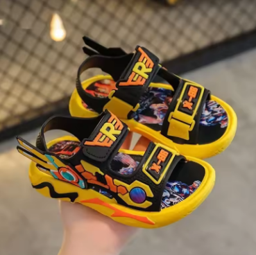 Disney Boys Sandals Summer Kids Shoes Toddler Baby Boys Sandals Infant Casual Beach Children Outdoor Black Shoes